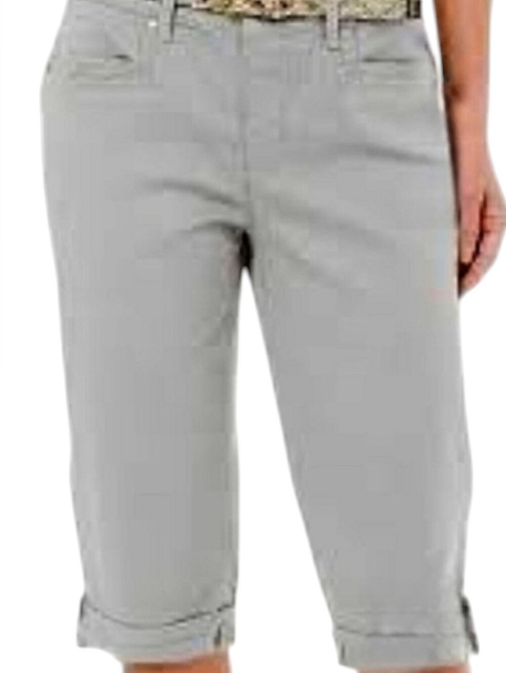 ❤️ Gloria Vanderbilt Cropped Grey Denim Jeans